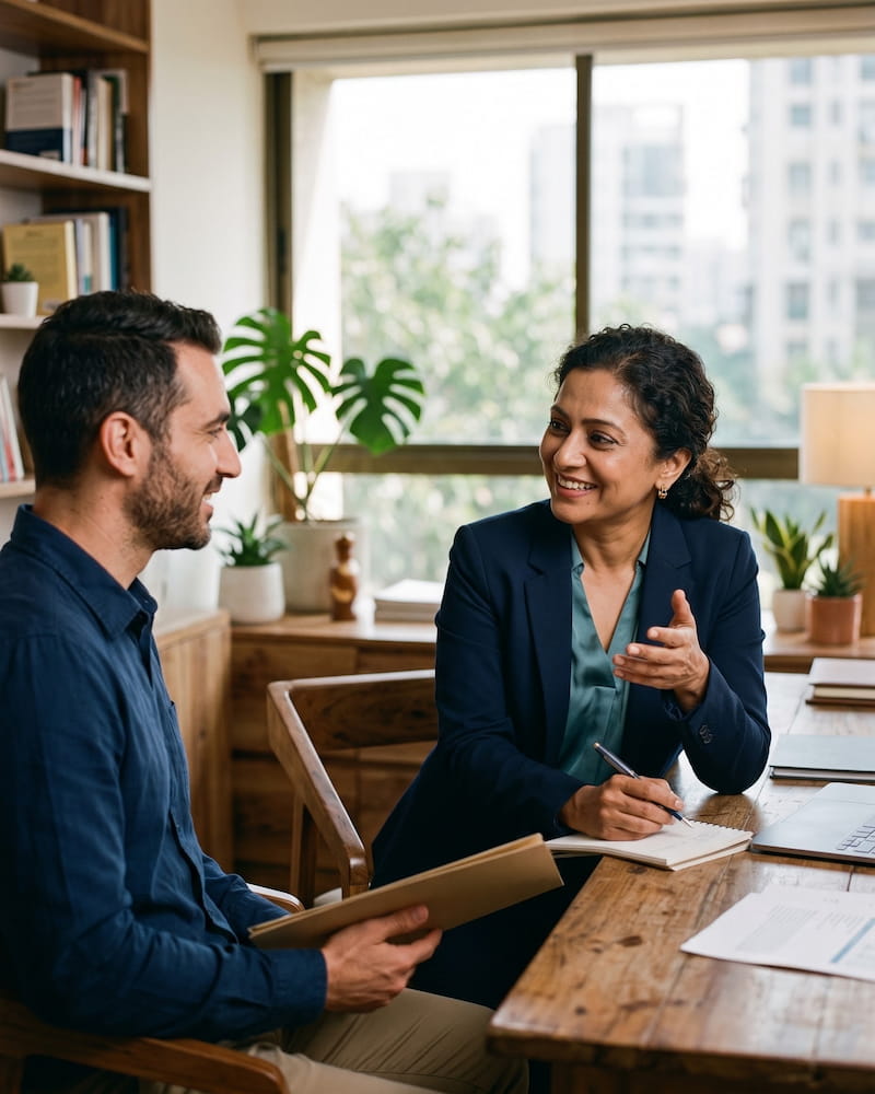 Modern global office serving international certification clients