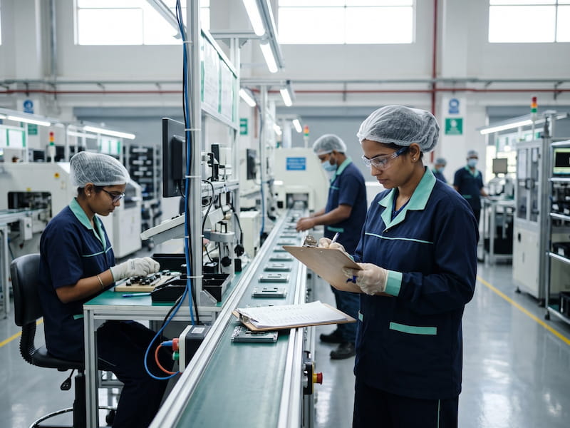 Manufacturing facility — ISO 9001, 14001 and 45001 certification